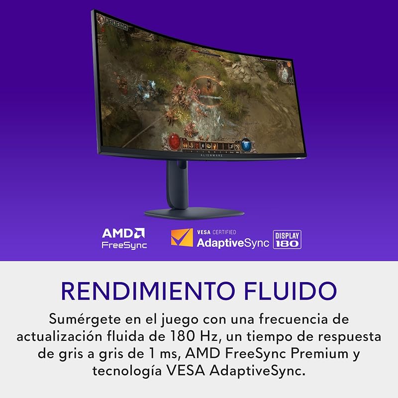 34 Monitor Gaming - AW3425DWM, WQHD (3440x1440), 180Hz, VA, 1ms