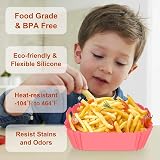 Zaid 4PCS Silicone Air Fryer Liners 7.8" Non-Stick Food Grade Accessories view 2