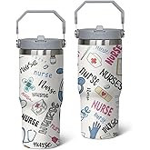 OccuPied Nurse Tumbler - Nurses Cups Gifts For Women - 30 Oz Insulated Coffee Cup, Mug, Water Bottle, Drinking Glasses - Medical Assistant Gifts for Women