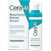 CeraVe Resurfacing Retinol Serum For Post Acne Marks, Formulated With Licorice Root Extract & Niacinamide, Brightening Serum & Pore Minimizer For Face, Post Acne Skin Barrier Repair, Non-Comedogenic
