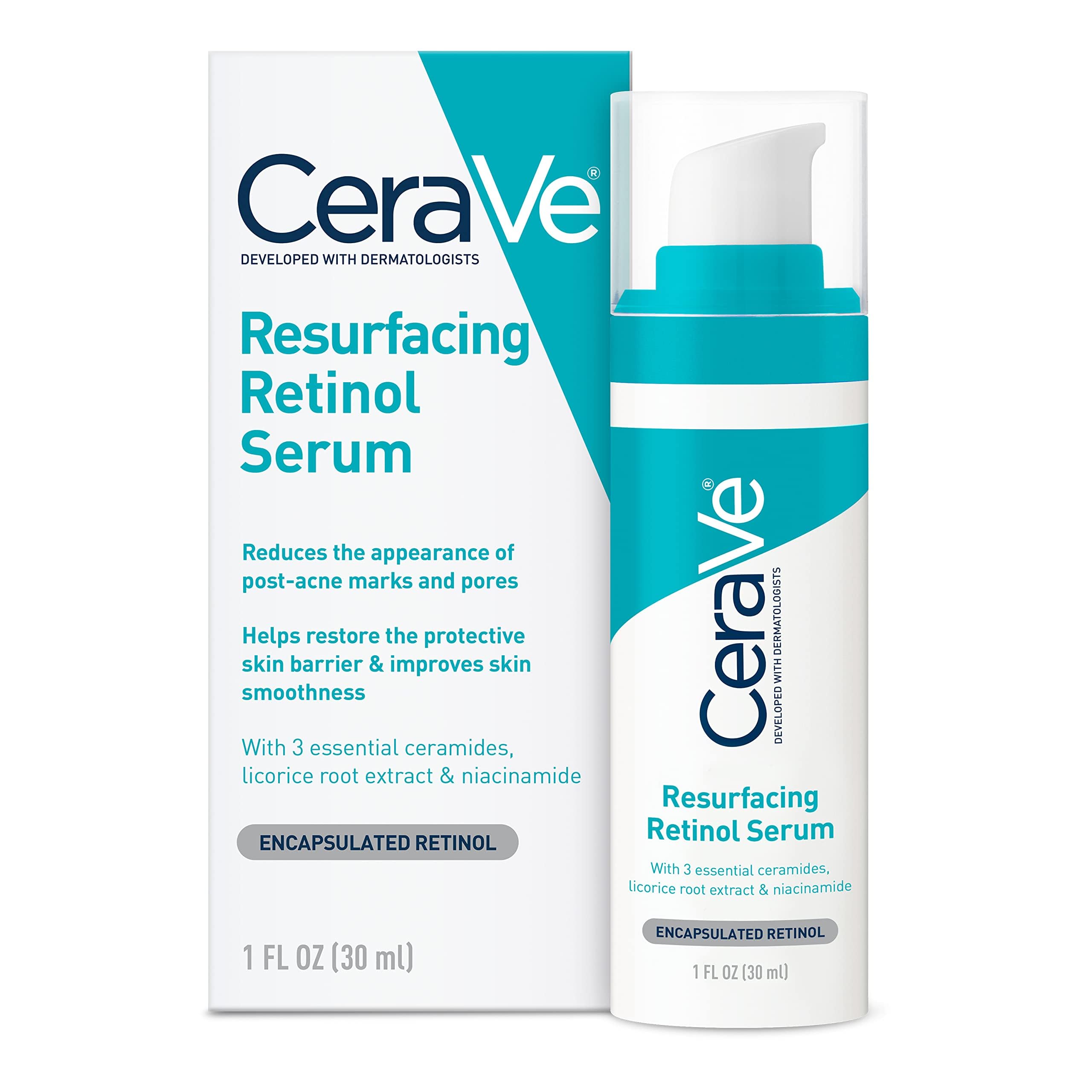 CeraVe Resurfacing Retinol Serum For Post Acne Marks Formulated With CeraVe Resurfacing Retinol Serum For Post Acne Marks Formulated With
