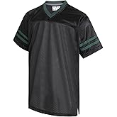 Gabiphy Men's Retro Football Jerseys V-Neck Short Sleeve T-Shirts Workout Gym Running Hiking Shirts