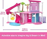 Barbie Mini BarbieLand Dreamhouse Set with Elevator Pool 1.5in Doll HYF45 view 4