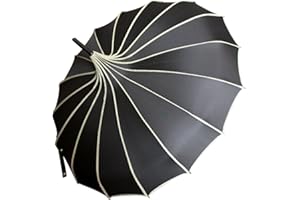 VIVI SKY Pagoda Peak Old-fashionable Ingenuity Umbrella Parasol (black)