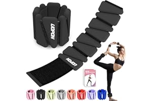 UOPON Wrist Ankle Weights for Women Set of 2, Adjustable Silicone Weighted Bangles, Wearable Ultra-durable Strips Weight Bracelet 2 lbs/4 lbs for Yoga, Pilates, Barre, Walking, Arm & Leg Workout