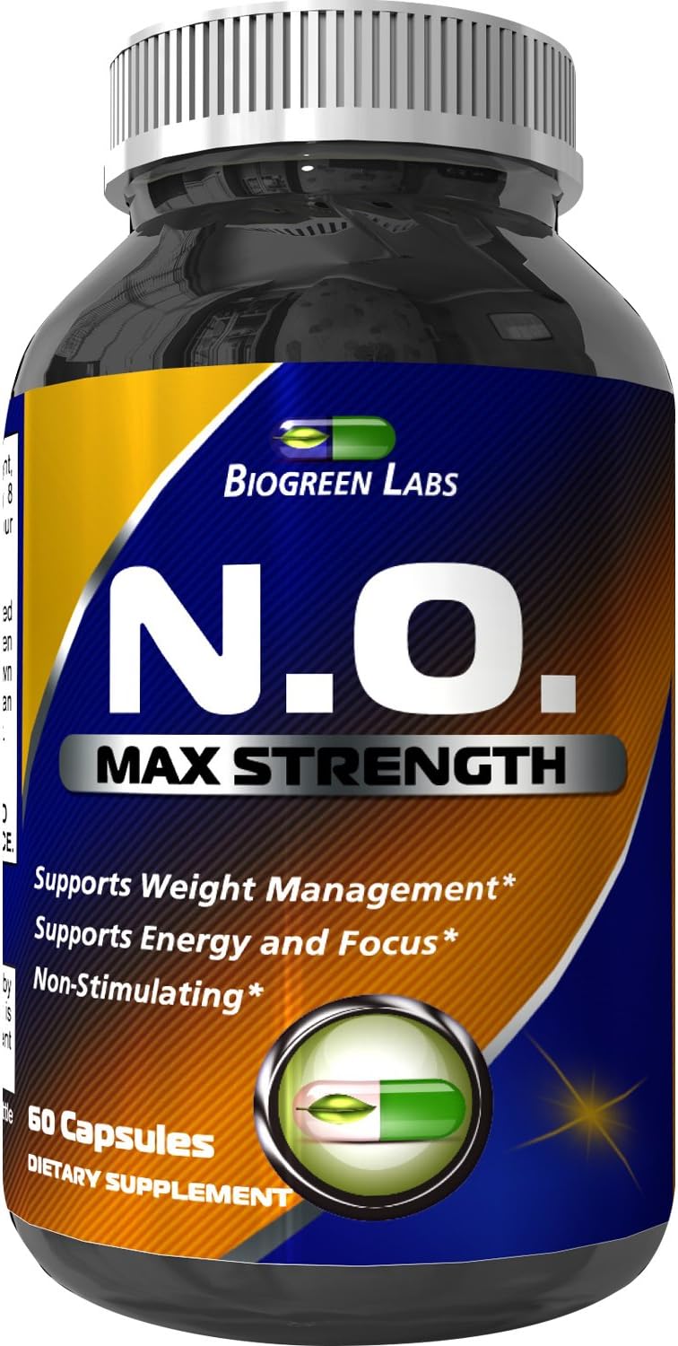 Nitric Oxide Support Pills Natural Workout Supplement & Exercise Enhancer Boost Energy