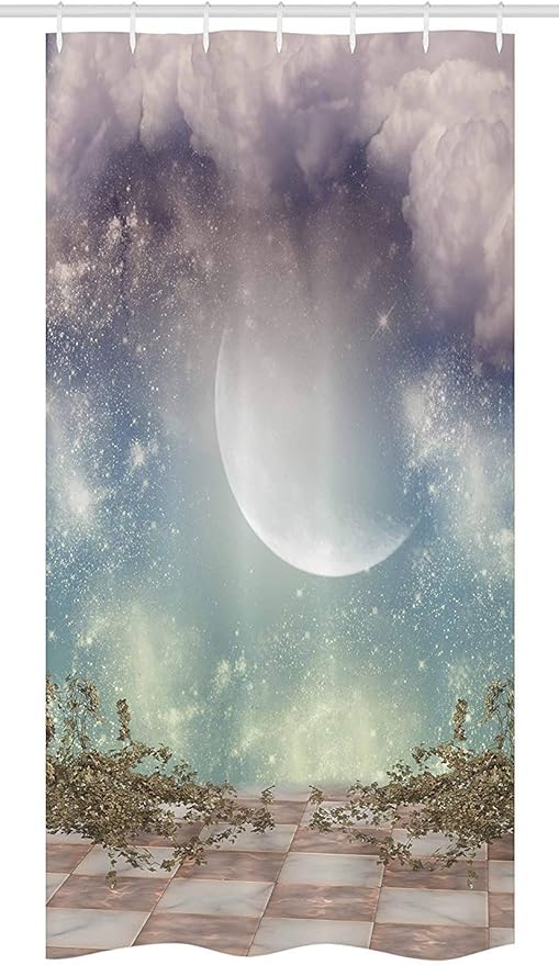 Gwfva Rideau De Douche Mystic Stall Paysage Fantastique Et