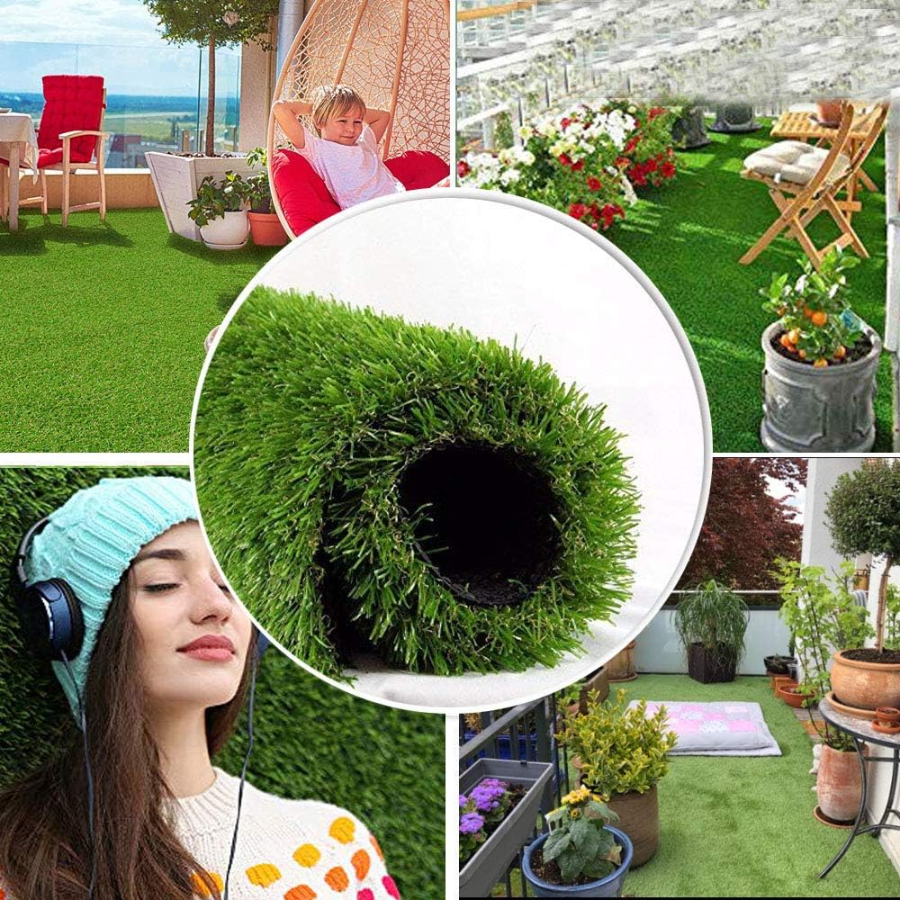 Artificial Grass, Professional Outdoor Grass Mat for Dogs,Blade Height 1.37 Inch
