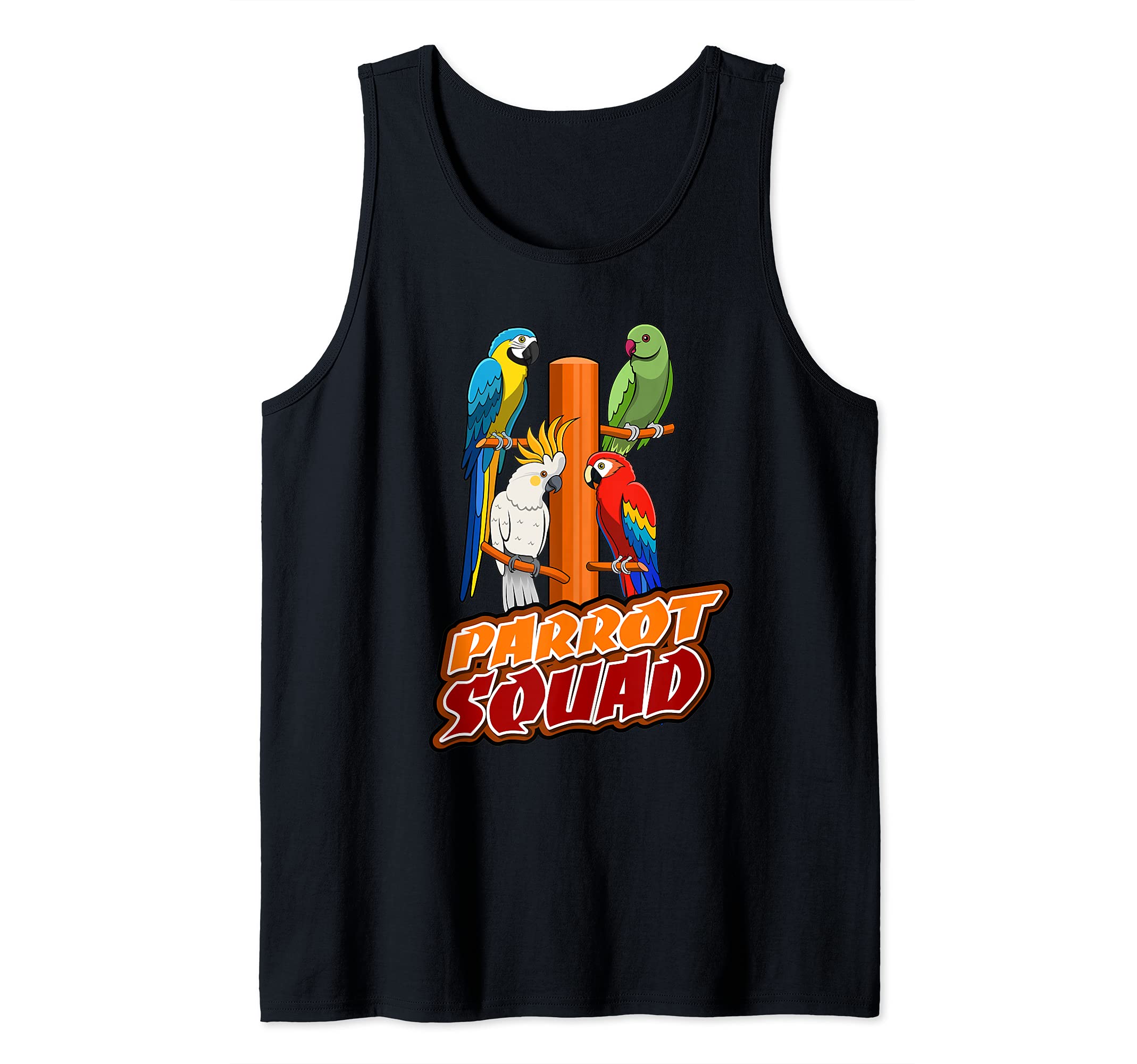 Parrot Squad Birds Exotic Animals Tank Top