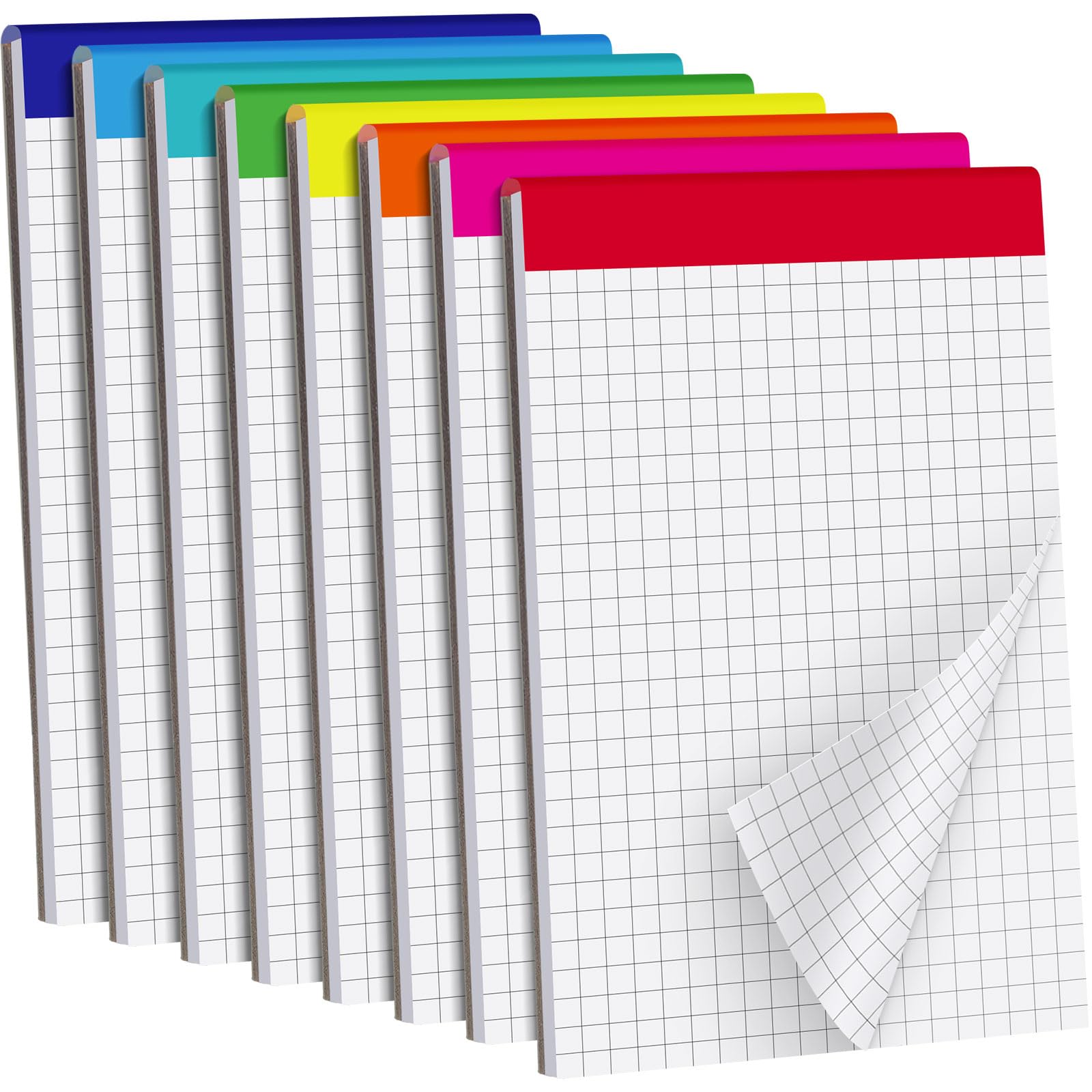Math Writing Pads Tenceur 8 Pack Grid Paper Pad 4 x 6 Inch Graph Paper Pad, Graft Paper ...