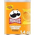 Pringles Potato Crisps Chips, Lunch Snacks, Office and Kids Snacks, Grab N' Go Snack Pack, Cheddar Cheese, 1.4oz Can (1 Can)
