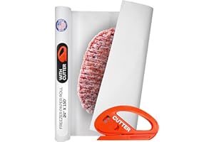 White Freezer Paper Roll 24" x 1800" (150 feet) with Cutter - USA-made Freezer Paper for Meat & Fish - Poly-Coated Food Wrapping Material for Freezing - Barrier Against Air & Moisture by IDL Packaging