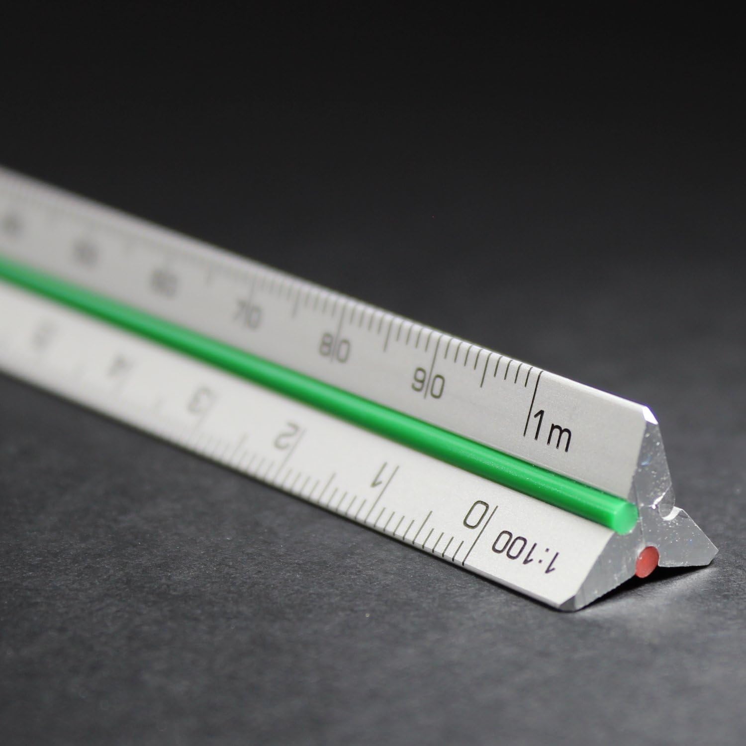 Pocket Size 10cm Aluminium Triangular Scale Ruler 1:2.5 1:5 1:10 1:20 1:50 1:100