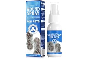 New Wound Spray for Pets, Wound Scar & Anti-Itch Sprays,| Wound and Skin Care for Dogs & Cats or Other Pets | Helps with Rash