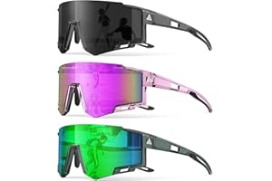 Kids Sunglasses Youth Baseball Sun Glasses Lightweight UV400 Sports Cycling Shades for Boys Girls 3PACK