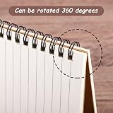 Yafe 5 Pack Spiral Notebooks A5 Kraft Cover 60 Sheets 120 Pages Lined view 5