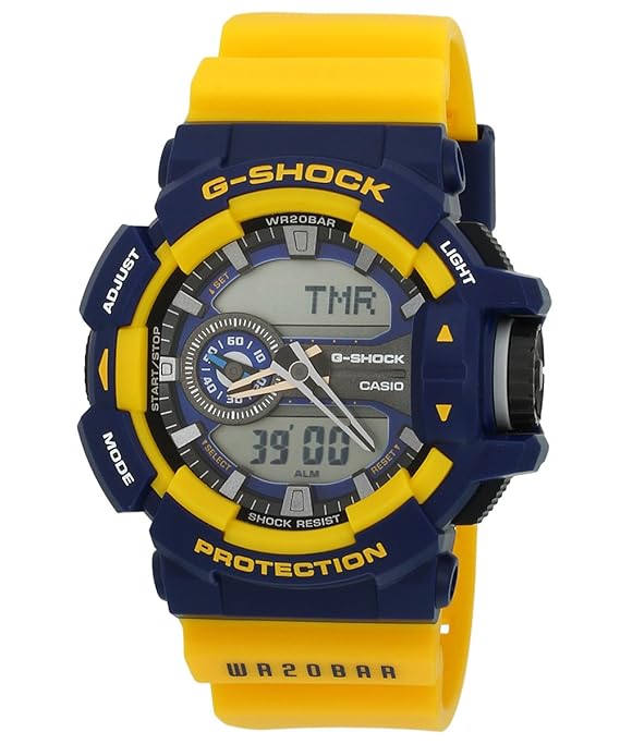g shock blue yellow