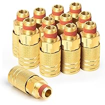 GASHER 1/4-Inch NPT Male Industrial Air Plug, Pneumatic