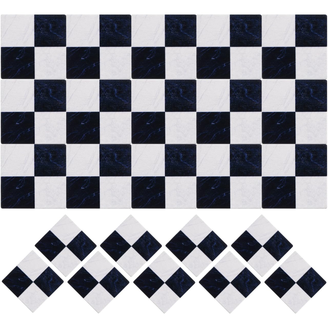 Zerodeko 27Pcs Miniature Flooring Wood Floorboards for Dollhouse Accessories and Tiny House Decor 1/12 Scale Simulated Mini Floor Sheets