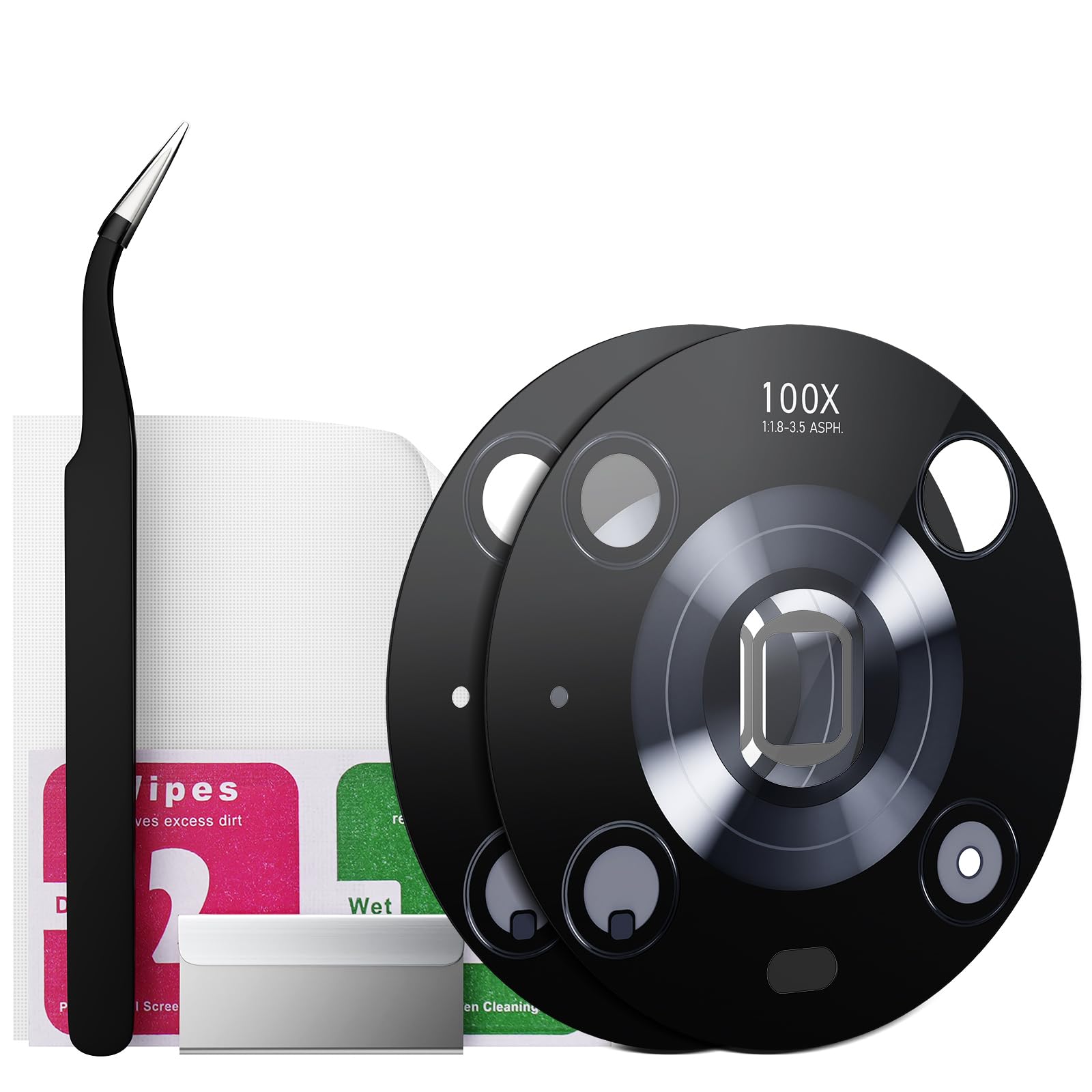 Eonpam 2 Pack Camera Glass Replacement for Honor Magic4 Pro HD Rear Lens Glass + Repair Kit