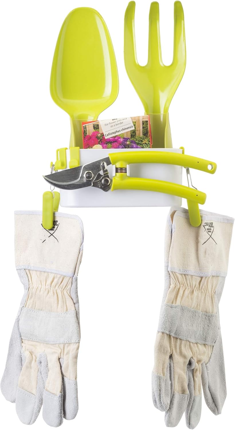 Vigar Set Herramientas Jardín Verde y Blanco 4x3x20 cm: Amazon.es ...