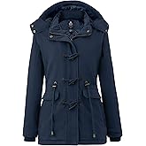 wantdo Women's Winter Thicken Jacket Cotton Coat with Removable Hood