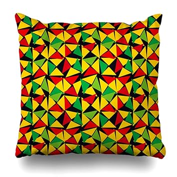 Amazon Com Ahawoso Throw Pillow Cover Pattern Classic Reggae