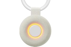 HARMOBUB Portable Sound Machine - White Noise Sound Machine for Baby Adult, Travel Donut Sound Machine for Sleep, 15 Soothing Sounds & 7 Colors Night Light, Breathing, Baby Shusher, Registry Gift, Beige