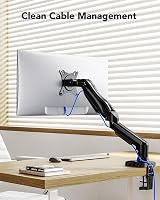 HUANUO Single Monitor Arm Desk Mount 13–32 in VESA 75x75/100x100 19.8 lb view 6