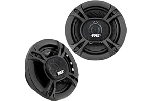Pyle 3-Way Universal Car Stereo Speakers - 300W 6.5” Triaxial Loud Pro Audio Car Speaker Universal OEM Quick Replacement Comp
