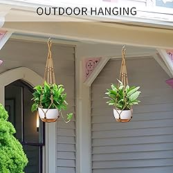 IDEEEPAN 35 Inch Macrame Plant Hanger - Fits 4-13