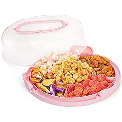 Coloch Cake Carrier with Lid and Handle, 3 in 1