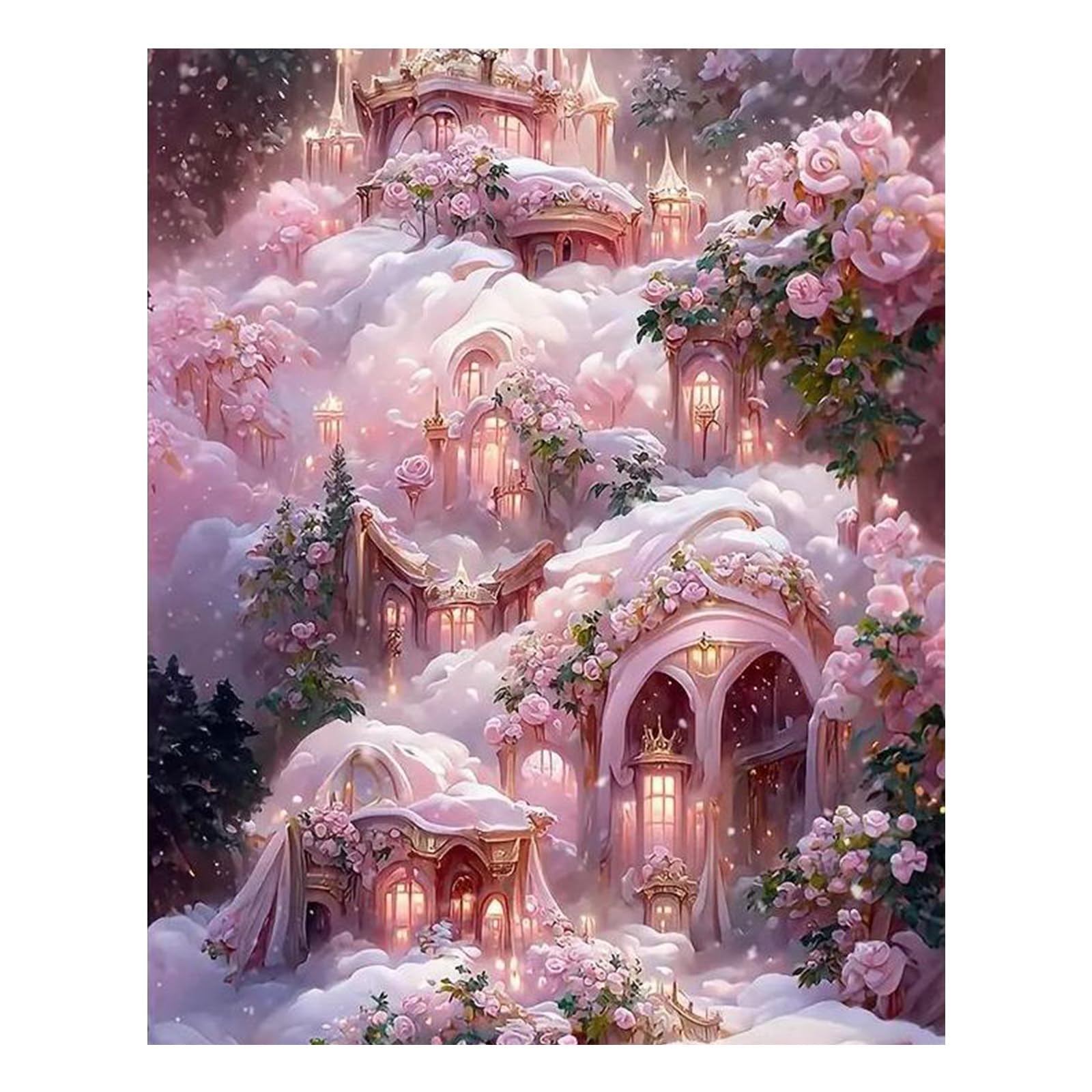 Mafenr Art Landscape Paint by Numbers for Adults, Landscape Painting by Numbers, Paint by Number Canvas for Gift and Home Decor (16x20Inch/40x50cm) — image 1