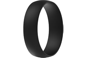 ThunderFit Silicone Wedding Ring for Men & Women, 6.3mm Wide - 1.65mm Thick