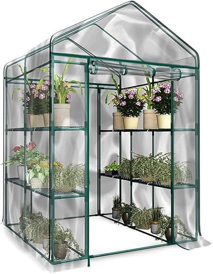 Gewächshaus 70x70x80cm - PVC Mit Belüftung Für Pflanzen