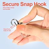 LEOBRO 60Pcs Swivel Lobster Clasps & Key Rings for Crafts view 5