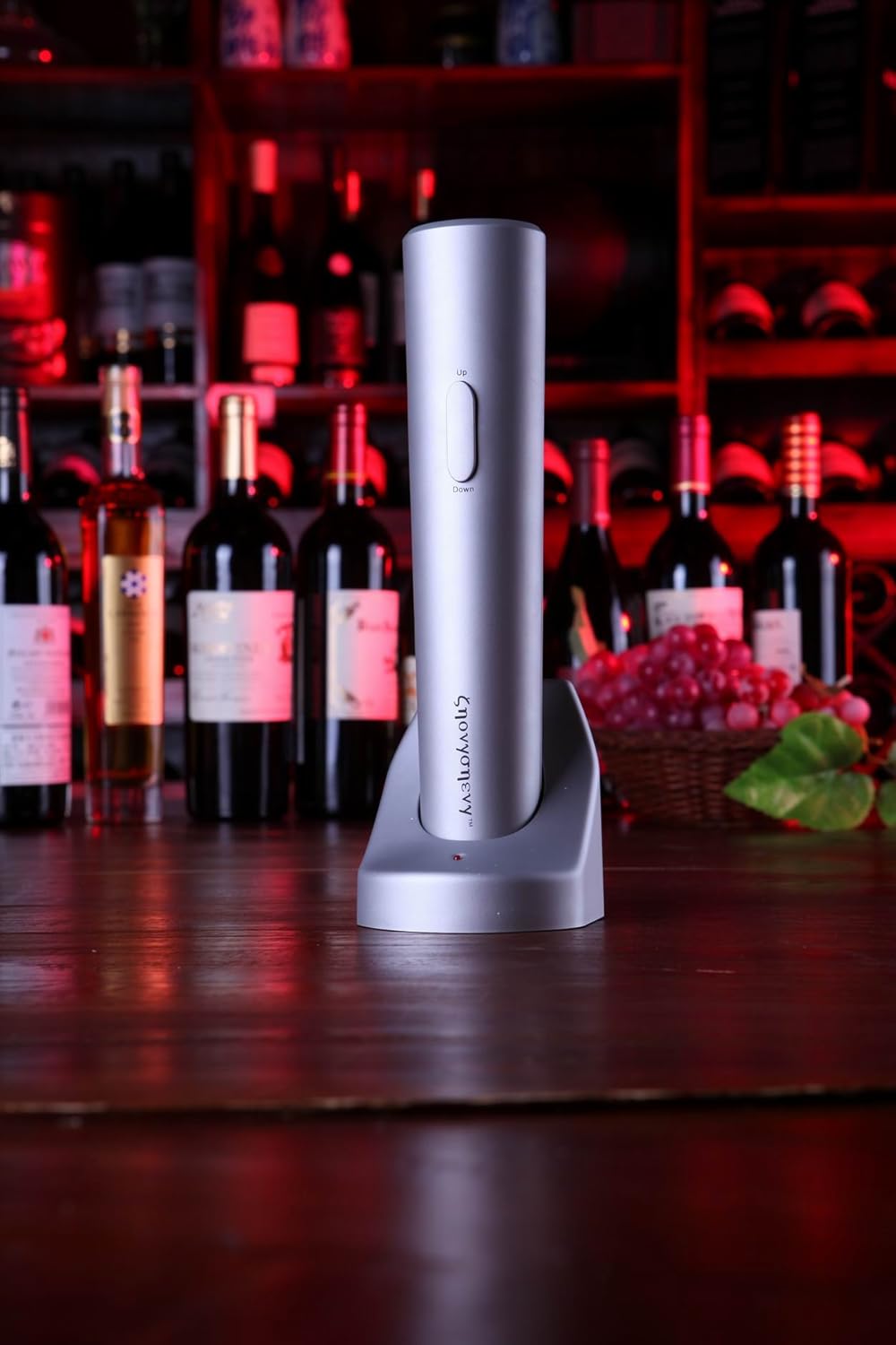 Rechargeable Electric Winebottle Opener with Foil Cutter