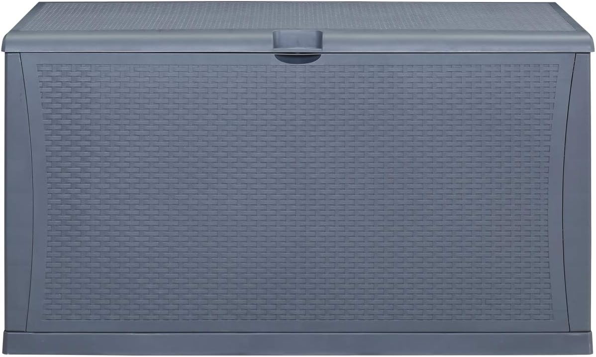 120 Gallon Patio Stroage Deck Box Waterproof Plastic Outdoor Storage Container for Patio Furniture Cushions,Pool Toys,Garden Tools: Home Improvement