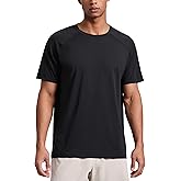 CRZ YOGA Mesh Workout Shirts for Men - Lightweight Breathable T-Shirts Running Athletic Training Short Sleeve Tops