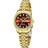 NIBOSI Watches for Women Analog Quartz Stainless Steel Dial with Day Date Luminous Waterproof Dainty Classic Luxury Diamond Elegant Dress Women's Watch for Small Wrists