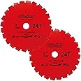 LSHUZIYU, 2-Pack, 9", 225x2mm-24T, Arbor 1" with 7/8"-20-5/8" Washer, Muching Blade, Brush Cutter Blade, Steel Blade. Suitabl