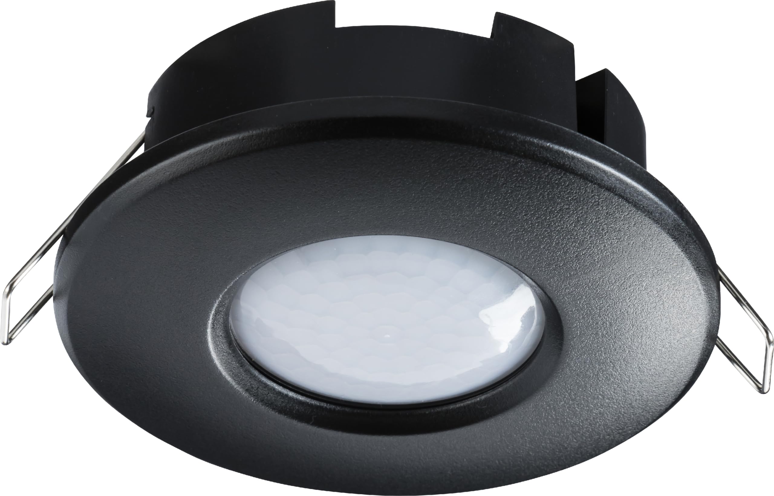 IP20 360° 2 in 1 PIR Sensor - Surface or Recess Mounting - Black