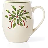 Lenox Holiday Christmas Stoneware Mug, 12oz | dishwasher safe, microwave safe | coffee mug gift for coffee lovers | 18oz, gift for women, drinkware