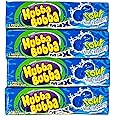 (Pack of 4) Hubba Bubba gum, Sour Blue Raspberry Max Bubble Gum (5 pieces each, Total: 20 pieces)