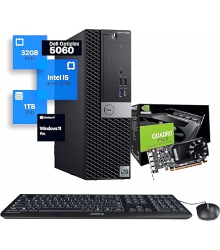 Amazon.com: Dell Workstation 5070 PC Computer, Intel i5-9500