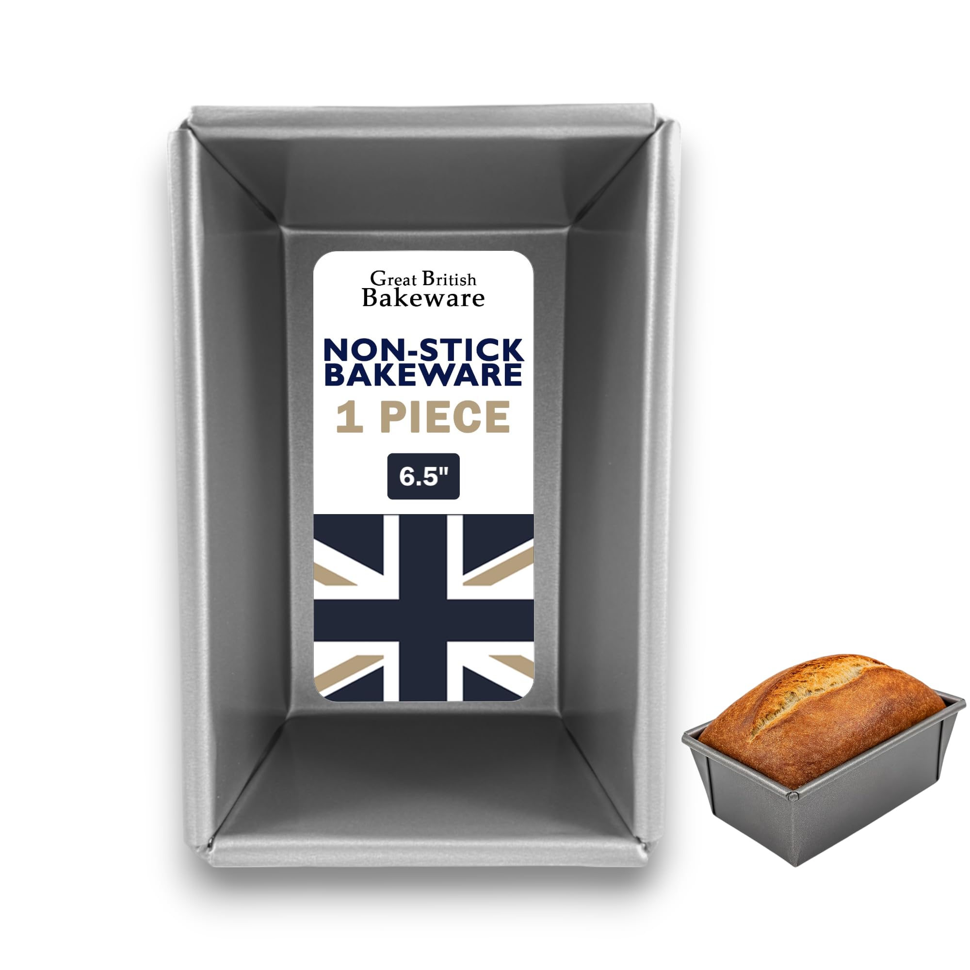 Samuel Groves 1LB Traditional Farmhouse Loaf Tin Non Stick Coated Bread Pan Tray Set PFOA and BPA Free Made in England (1, 1LB)