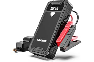 Car Jump Starter Portable, Acmount 1500A Peak Jump Starter Battery Pack for Up to 7L Gas & 5.5L Diesel Engine, 12V Portable Car Battery Starter with LED Display, USB Quick Charge