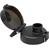 MIRA One-Touch Bottle Lid - Wide Mouth Quick-Open Cap - For use with MIRA Bottles (18, 20, 22, 24, 32, 40 oz) - Black