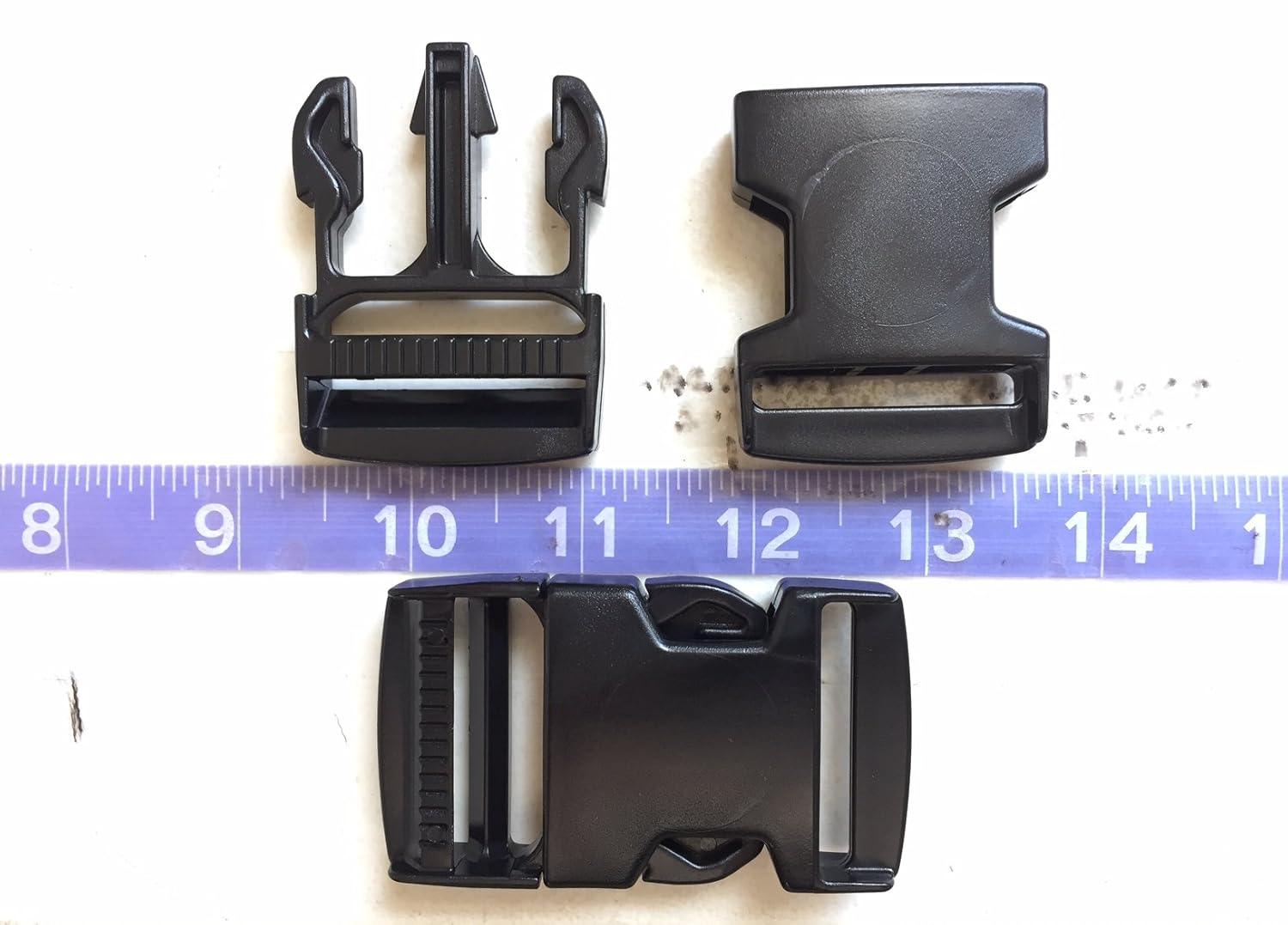 1.5 inch Width Side Release Plastic Buckles ITW Nexus SR 1
