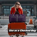 Gonex 80L Foldable Duffle Bag Shoes Compartment Purple view 7
